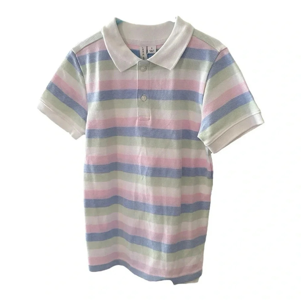 NWT JANIE and JACK THE CLASSIC STRIPED PIQUE POLO